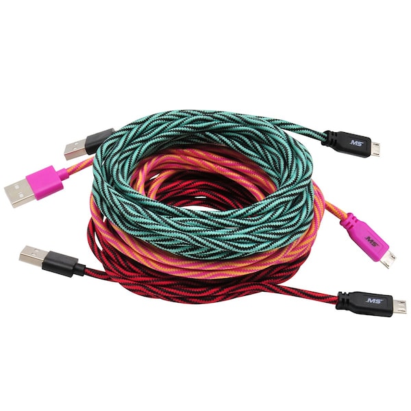 Mobilespec MS 10FT MICRO COLOR CABLE MB06616 - main